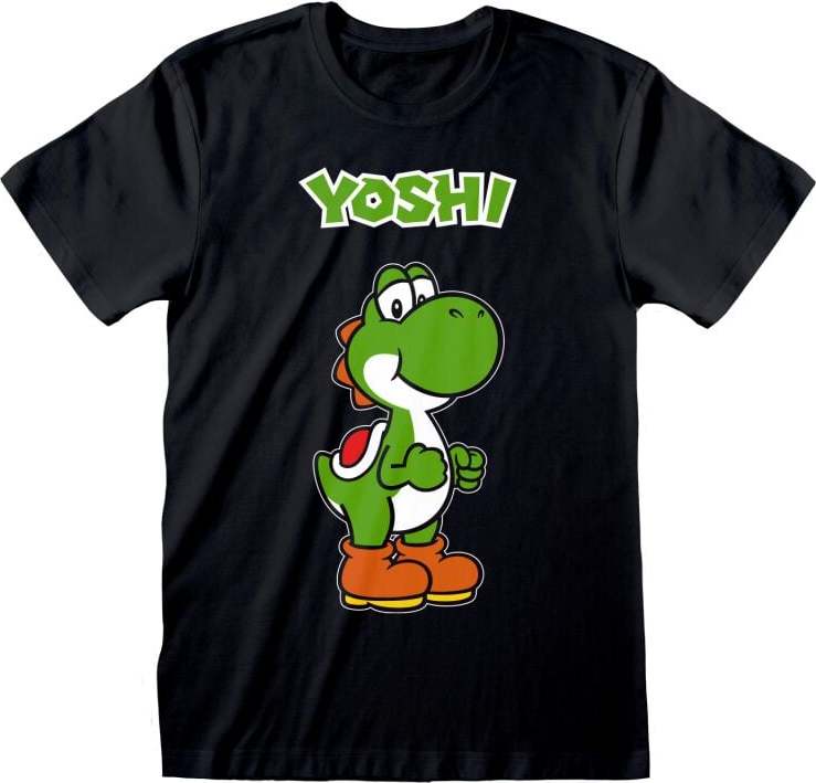Super Mario Yoshi Tričko černá - Merchstore.cz Super Mario Yoshi Tričko černá - Merchstore.cz