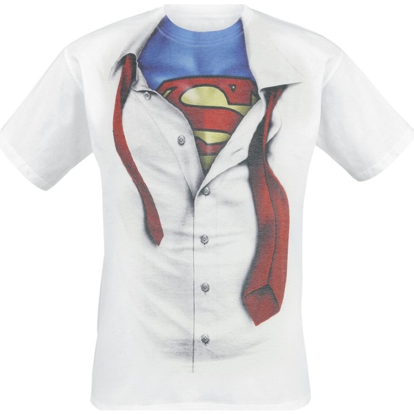 Superman Clark Kent Tričko bílá - Merchstore.cz
