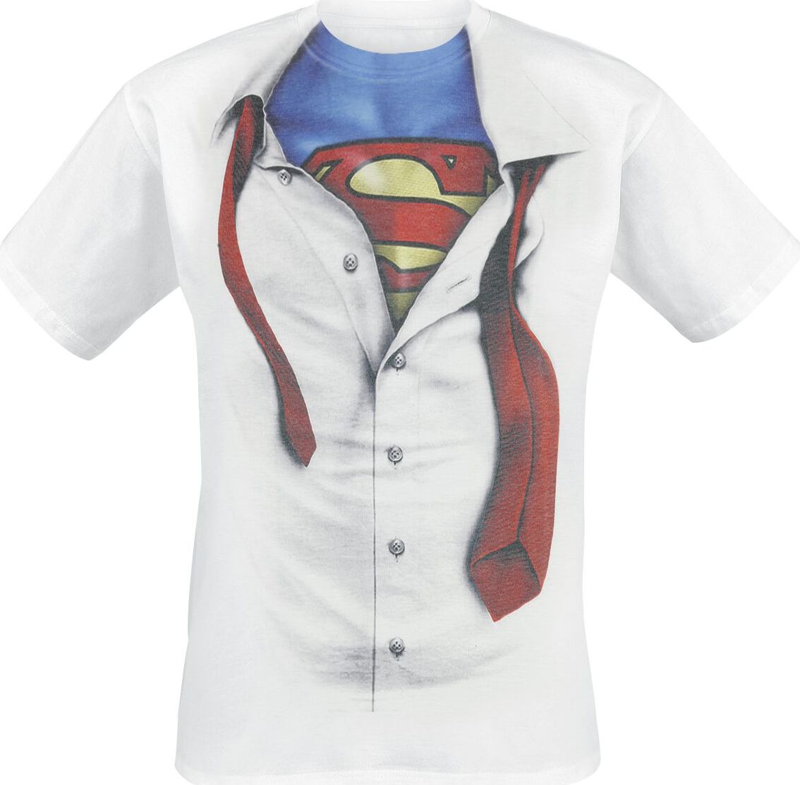 Superman Clark Kent Tričko bílá - Merchstore.cz Superman Clark Kent Tričko bílá - Merchstore.cz