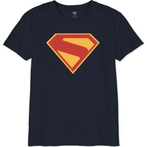 Superman Kids - Logo - 2025 detské tricko námořnická modrá - Merchstore.cz