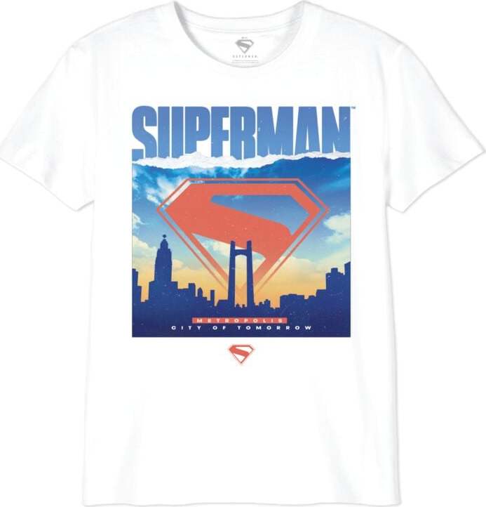 Superman Kids - Metropolis - City Of Tomorrow detské tricko bílá - Merchstore.cz Superman Kids - Metropolis - City Of Tomorrow detské tricko bílá - Merchstore.cz