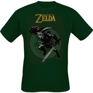 The Legend Of Zelda Link Tričko zelená - Merchstore.cz