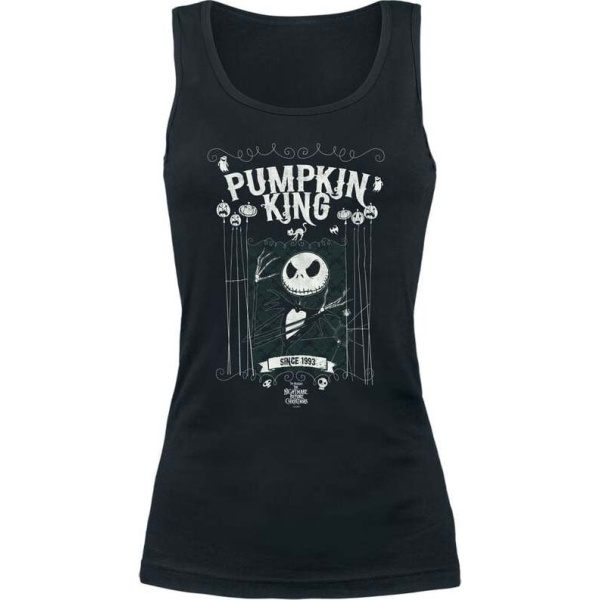 The Nightmare Before Christmas Jack - Pumpkin King Dámský top černá - Merchstore.cz