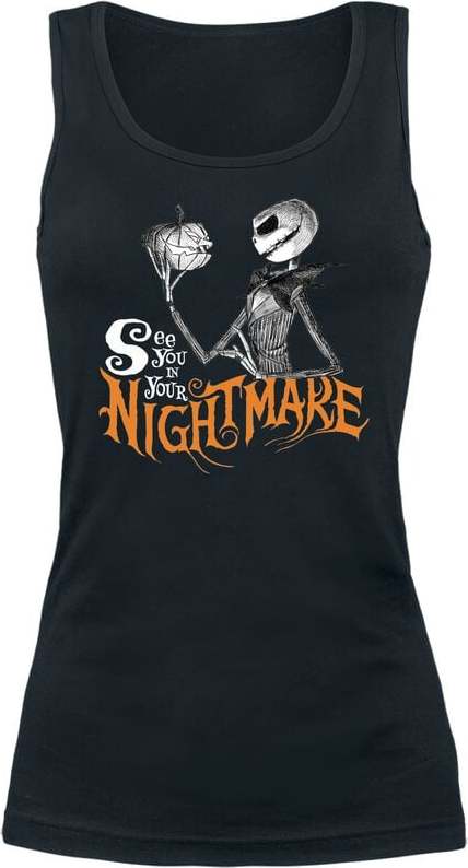 The Nightmare Before Christmas See You In Your Nightmare Dámský top černá - Merchstore.cz The Nightmare Before Christmas See You In Your Nightmare Dámský top černá - Merchstore.cz