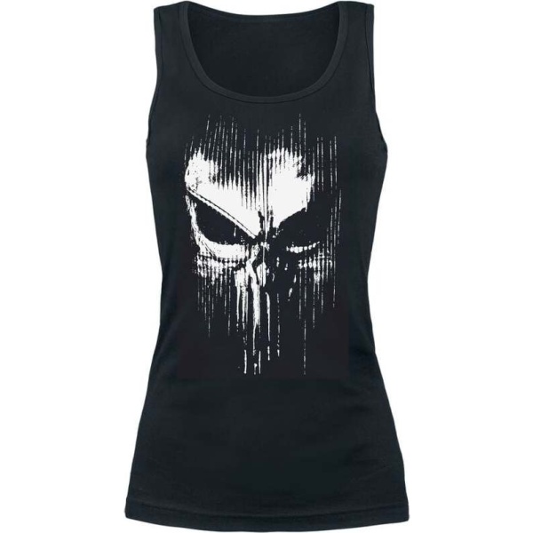 The Punisher Abstract Skull Dámský top černá - Merchstore.cz