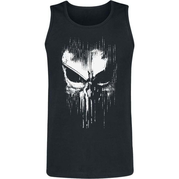 The Punisher Abstract Skull Tank top černá - Merchstore.cz
