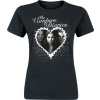 The Vampire Diaries Lace Hear Dámské tričko černá - Merchstore.cz