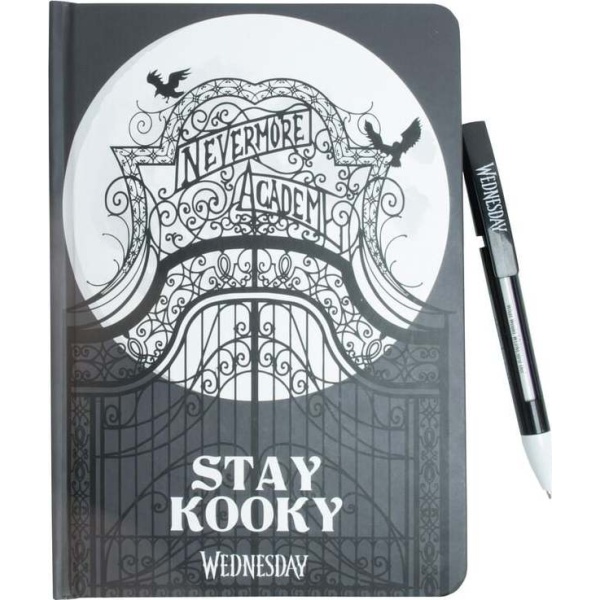 Wednesday Stay Kooky Sada psacích potreb cerná/bílá - Merchstore.cz