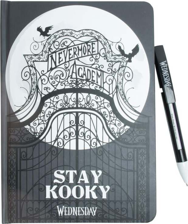 Wednesday Stay Kooky Sada psacích potreb cerná/bílá - Merchstore.cz Wednesday Stay Kooky Sada psacích potreb cerná/bílá - Merchstore.cz