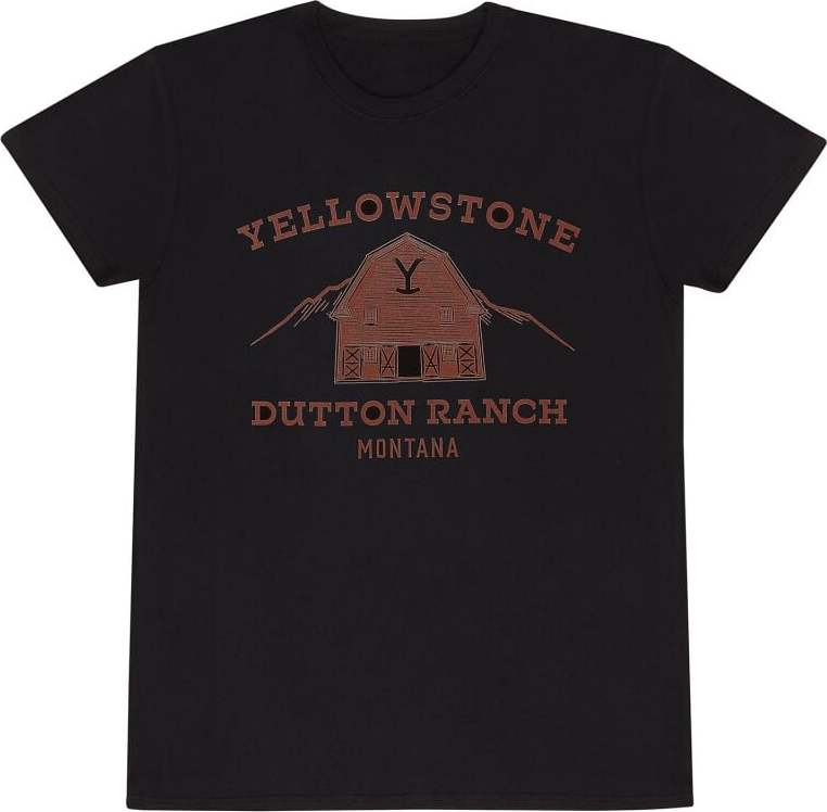 Yellowstone Dutton Ranch Tričko černá - Merchstore.cz