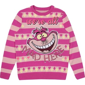 Alice in Wonderland All Mad Here Pletený svetr vícebarevný - Merchstore.cz