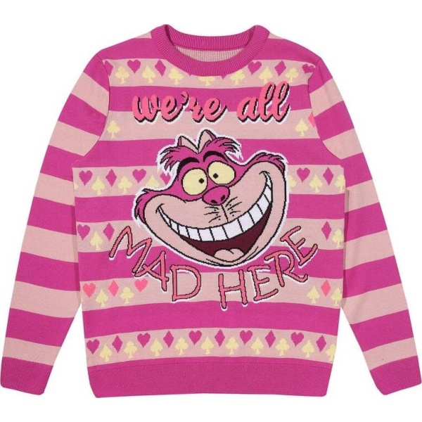 Alice in Wonderland All Mad Here Pletený svetr vícebarevný - Merchstore.cz
