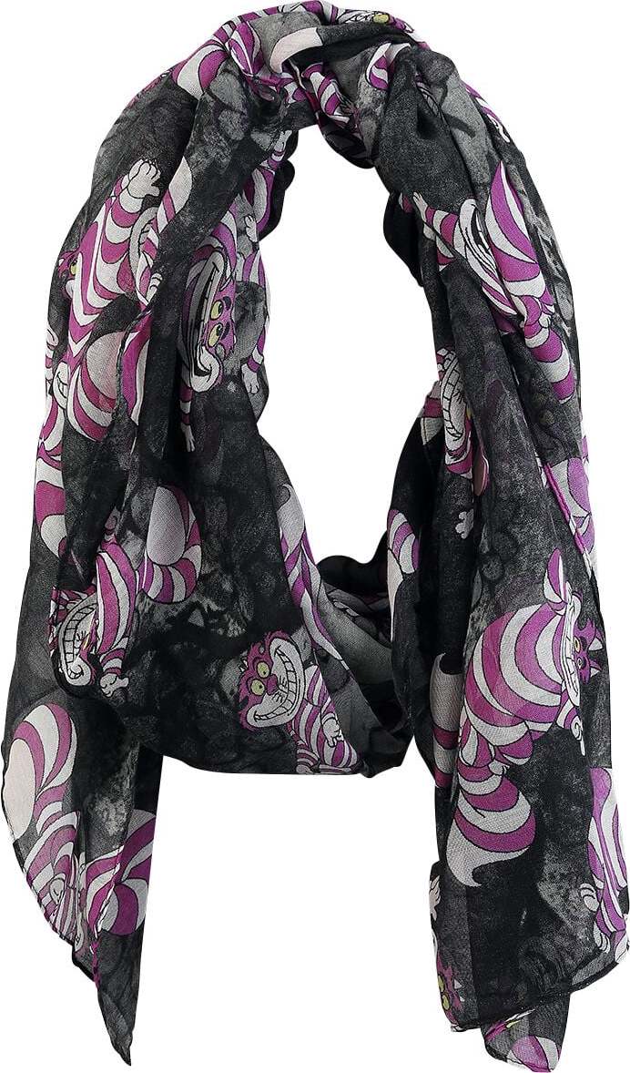 Alice in Wonderland Cheshire Cat Šátek/šála cerná/šeríková - Merchstore.cz Alice in Wonderland Cheshire Cat Šátek/šála cerná/šeríková - Merchstore.cz