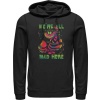 Alice in Wonderland Chesire Rainbow Mikina s kapucí na zip černá - Merchstore.cz