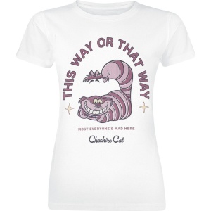 Alice in Wonderland Grinsekatze - Cheshire Cat Everyones Mad Dámské tričko bílá - Merchstore.cz