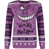 Alice in Wonderland Grinsekatze - We're All Mad Here Pletený svetr vícebarevný - Merchstore.cz