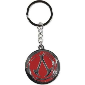 Assassin's Creed Shadows Metal Logo Klíčenka stríbrná - Merchstore.cz