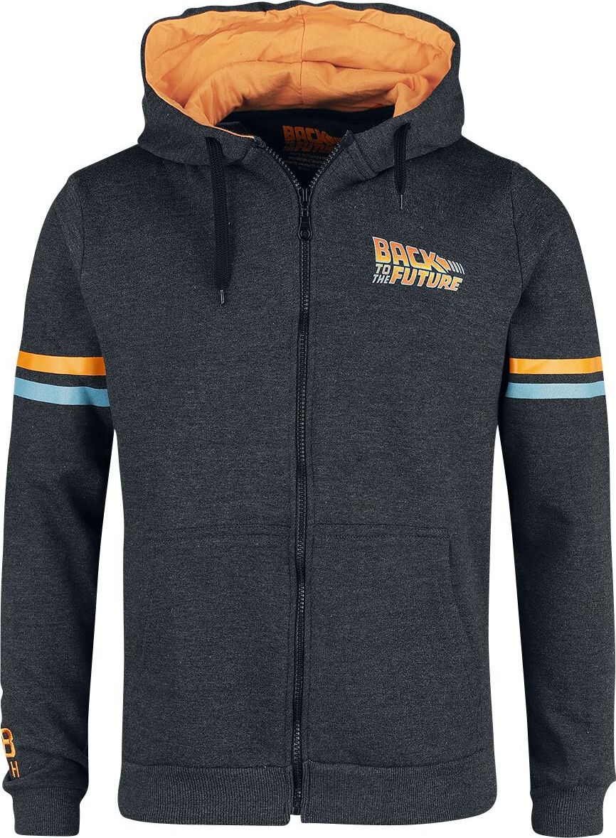 Back To The Future Hill Valley Traveler Mikina s kapucí na zip antracit mix - Merchstore.cz Back To The Future Hill Valley Traveler Mikina s kapucí na zip antracit mix - Merchstore.cz