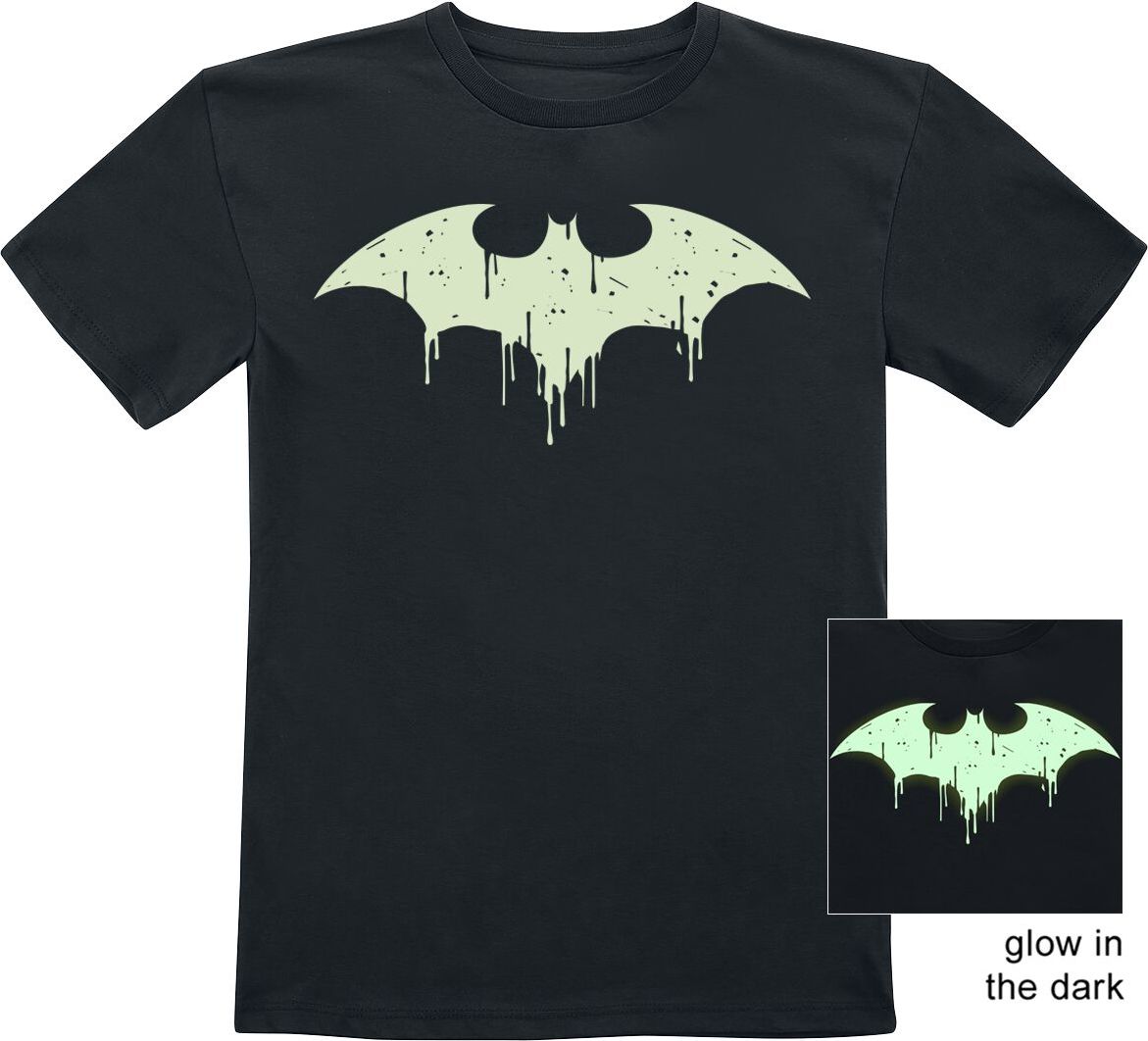 Batman Kids - GITD Logo detské tricko černá - Merchstore.cz