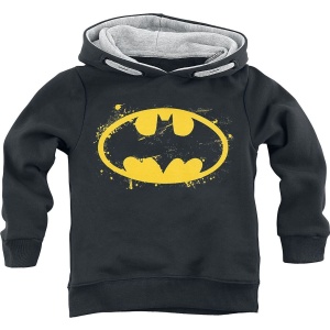 Batman Kids - Spray Logo detská mikina s kapucí černá - Merchstore.cz