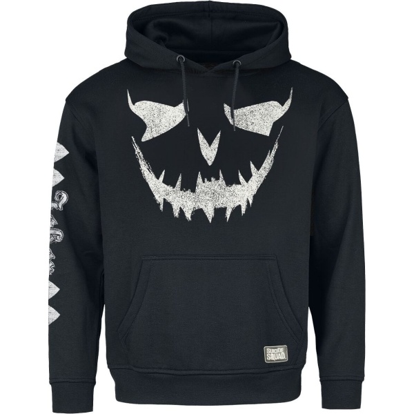 Batman Suicide Squad - Joker Smile Mikina s kapucí černá - Merchstore.cz
