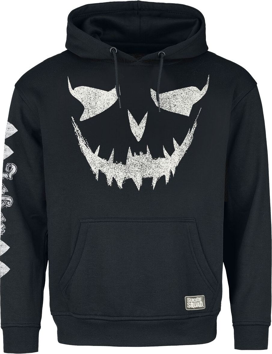 Batman Suicide Squad - Joker Smile Mikina s kapucí černá - Merchstore.cz Batman Suicide Squad - Joker Smile Mikina s kapucí černá - Merchstore.cz