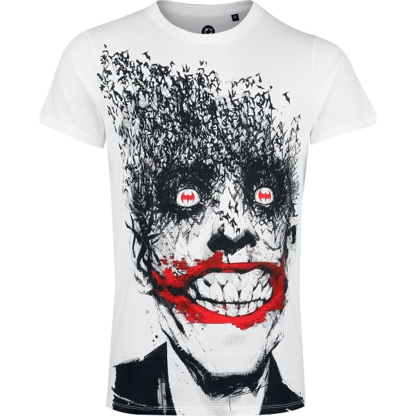 Batman The Joker - Jokerfly Tričko bílá - Merchstore.cz