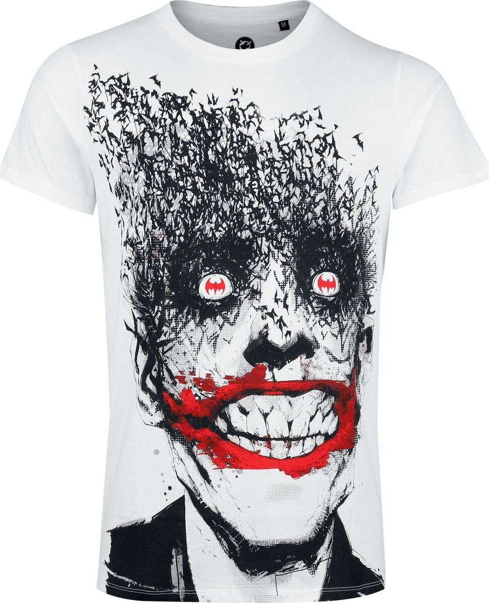 Batman The Joker - Jokerfly Tričko bílá - Merchstore.cz Batman The Joker - Jokerfly Tričko bílá - Merchstore.cz