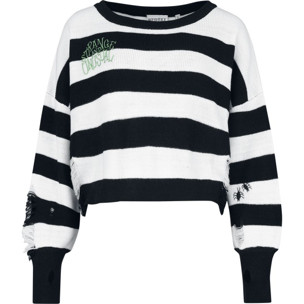 Beetlejuice Strange And Unusual - Oversize Pletený svetr vícebarevný - Merchstore.cz