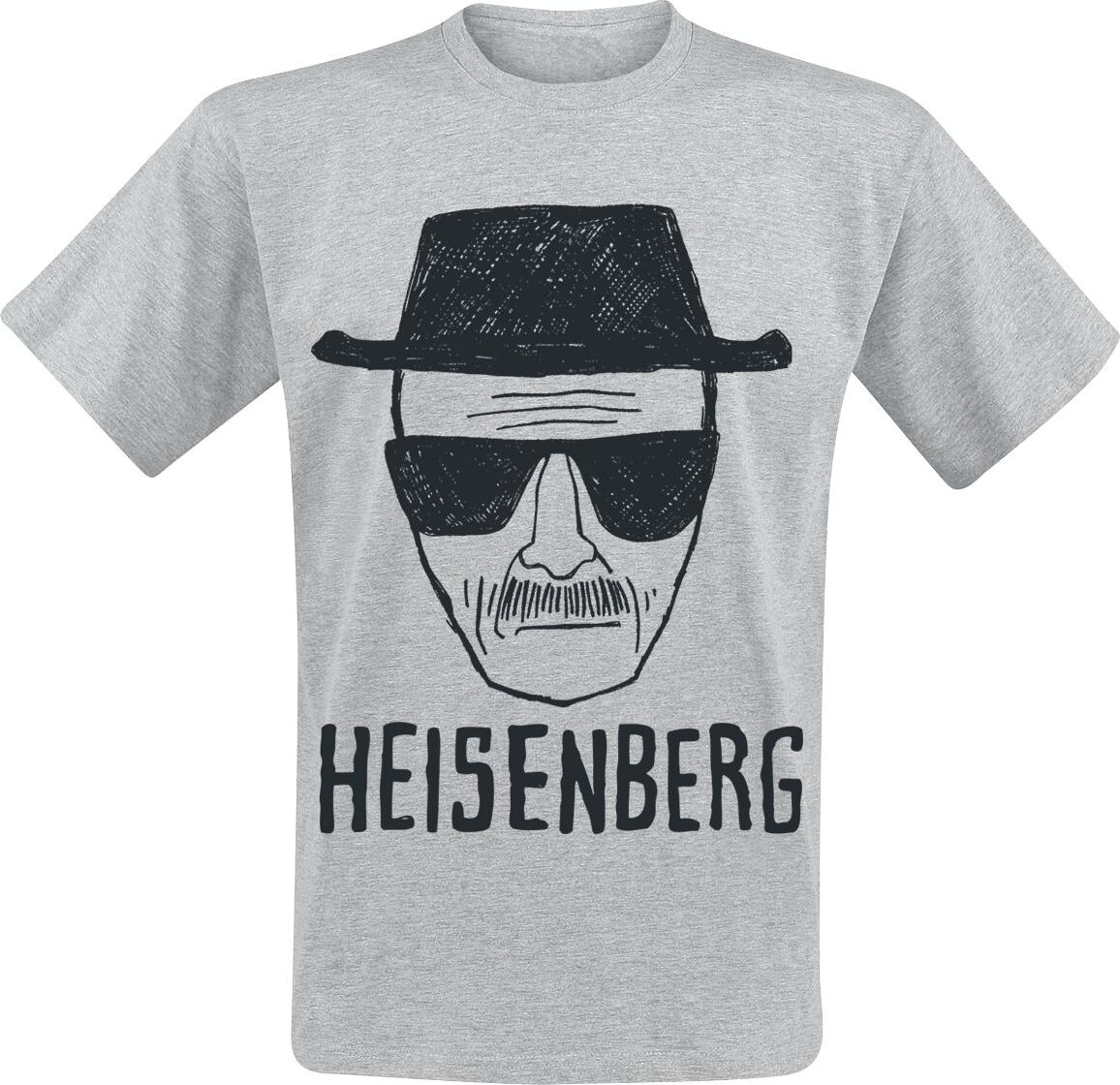 Breaking Bad Heisenberg Tričko šedá - Merchstore.cz Breaking Bad Heisenberg Tričko šedá - Merchstore.cz