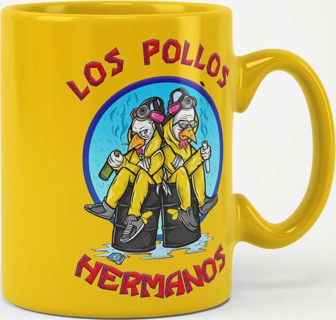 Breaking Bad Walter And Jesse Hermanos Hrnek žlutá - Merchstore.cz Breaking Bad Walter And Jesse Hermanos Hrnek žlutá - Merchstore.cz