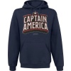 Captain America Capiain America Arch Mikina s kapucí námořnická modrá - Merchstore.cz