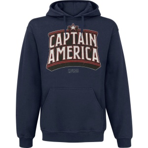 Captain America Capiain America Arch Mikina s kapucí námořnická modrá - Merchstore.cz