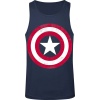 Captain America Shield Logo Tank top námořnická modrá - Merchstore.cz