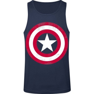 Captain America Shield Logo Tank top námořnická modrá - Merchstore.cz