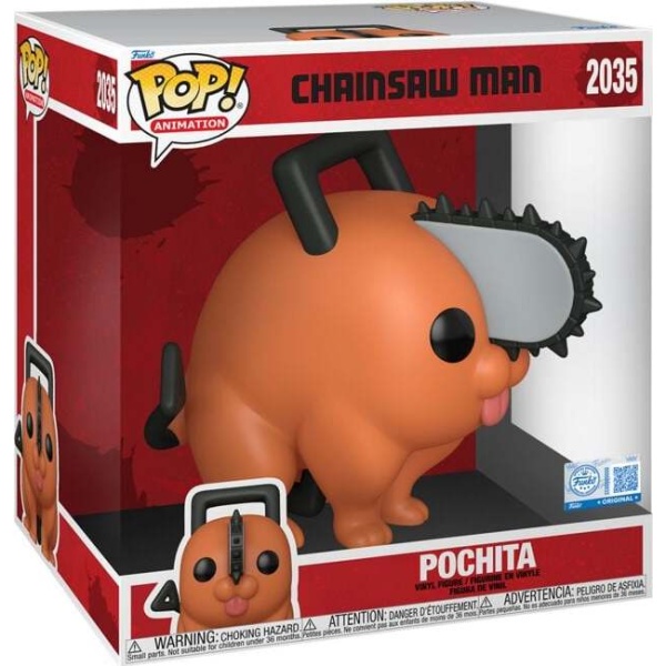 Chainsaw Man Vinylová figurka č.2035 Pochita (Jumbo Pop!) Sberatelská postava standard - Merchstore.cz