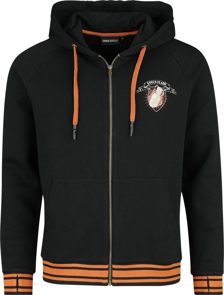 Dark Souls Estus Mikina s kapucí na zip černá - Merchstore.cz