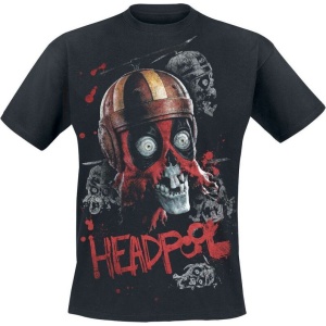 Deadpool Headpool Tričko černá - Merchstore.cz