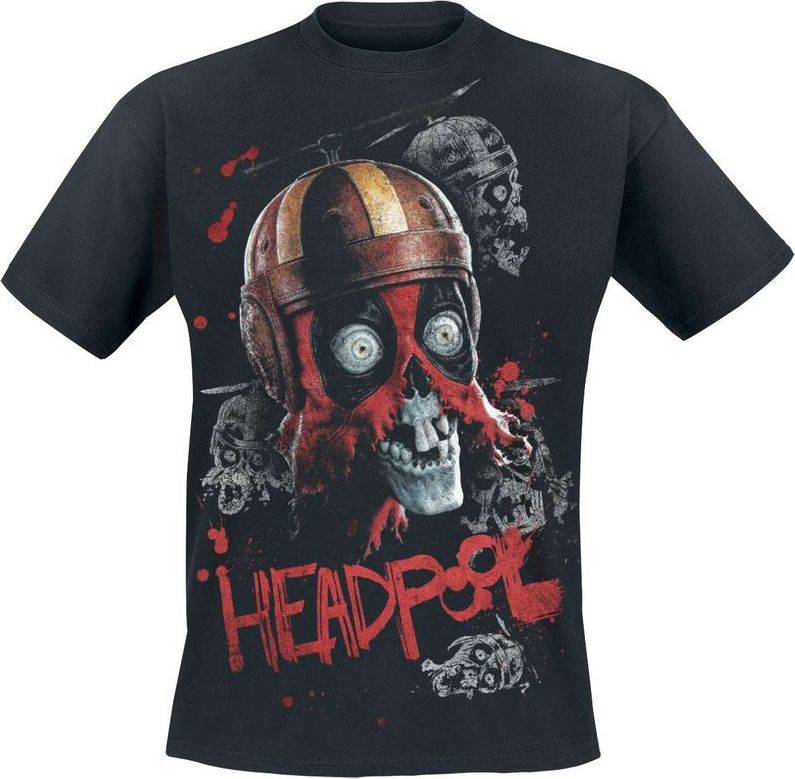 Deadpool Headpool Tričko černá - Merchstore.cz Deadpool Headpool Tričko černá - Merchstore.cz