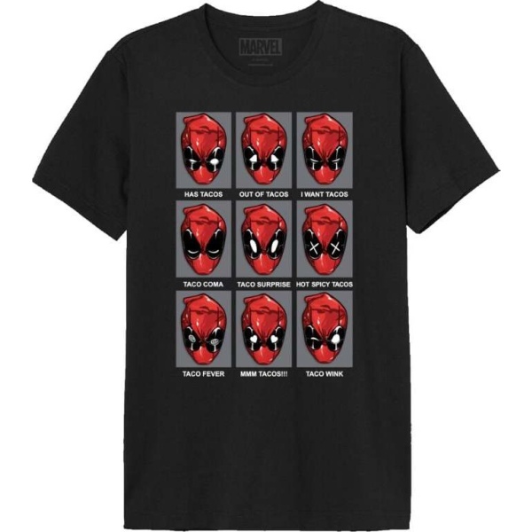Deadpool Tacos Heads Tričko černá - Merchstore.cz