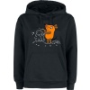 Die Sendung mit der Maus Die Maus Dámská mikina s kapucí černá - Merchstore.cz