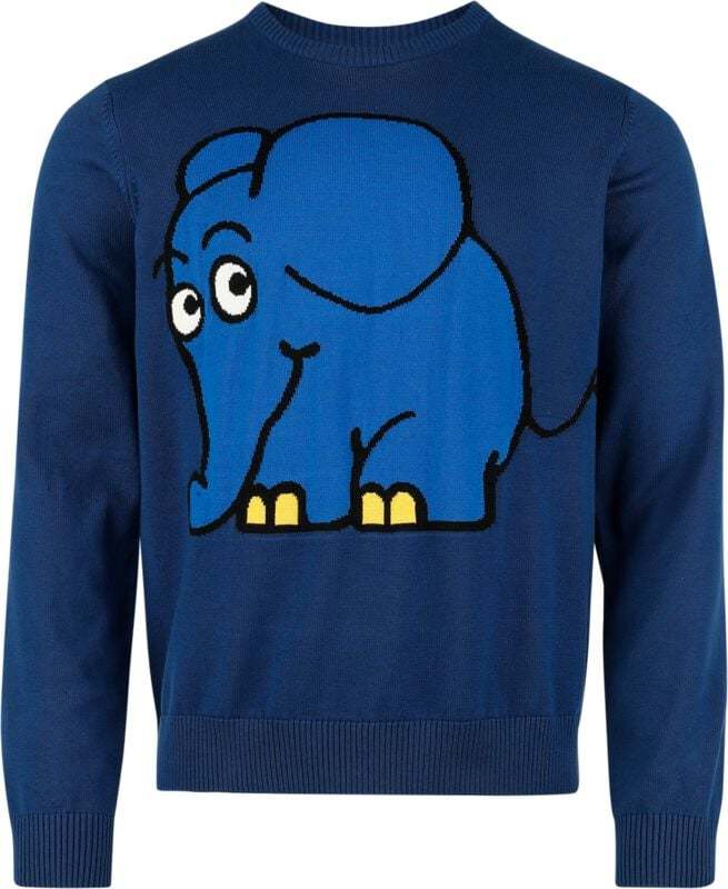 Die Sendung mit der Maus Elefant Pletený svetr modrá - Merchstore.cz Die Sendung mit der Maus Elefant Pletený svetr modrá - Merchstore.cz