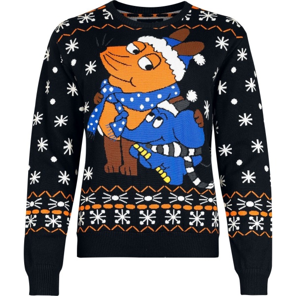 Die Sendung mit der Maus Maus und Elefant Pletený svetr vícebarevný - Merchstore.cz