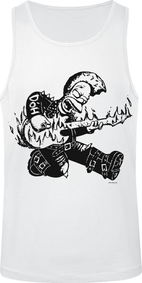Die Simpsons Homer Guitar Tank top bílá - Merchstore.cz Die Simpsons Homer Guitar Tank top bílá - Merchstore.cz