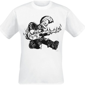 Die Simpsons Homer Guitar Tričko bílá - Merchstore.cz