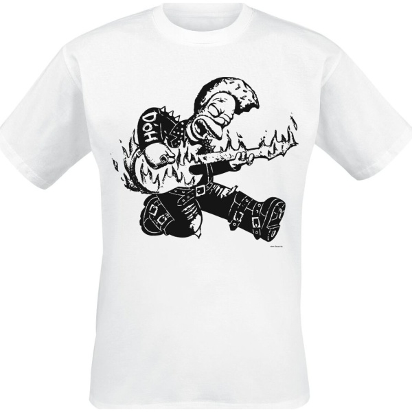 Die Simpsons Homer Guitar Tričko bílá - Merchstore.cz