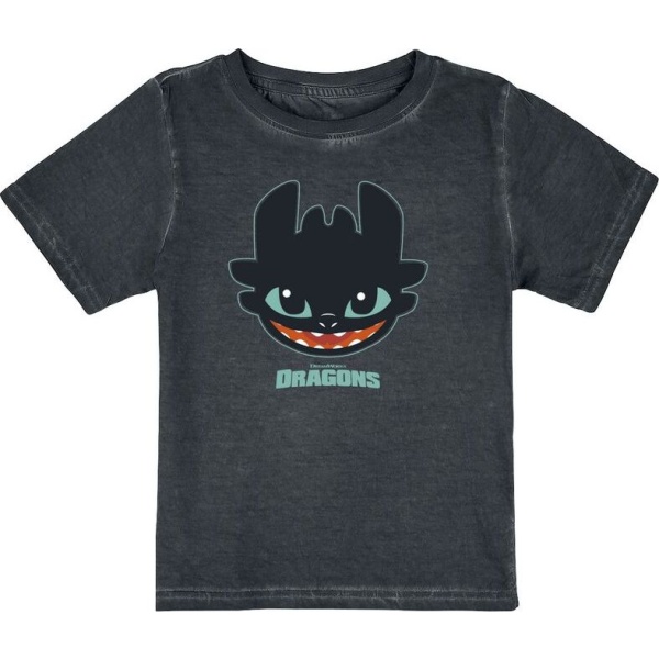 Drachenzähmen leicht gemacht Kids - Ohnezahn Kopf detské tricko vícebarevný - Merchstore.cz