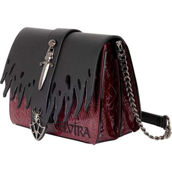 Elvira Loungefly - Elvira Dolch Taška pres rameno cerná/cervená - Merchstore.cz