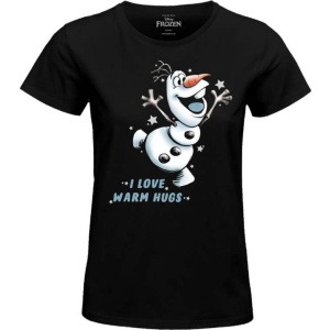 Frozen Olaf In Love Dámské tričko černá - Merchstore.cz