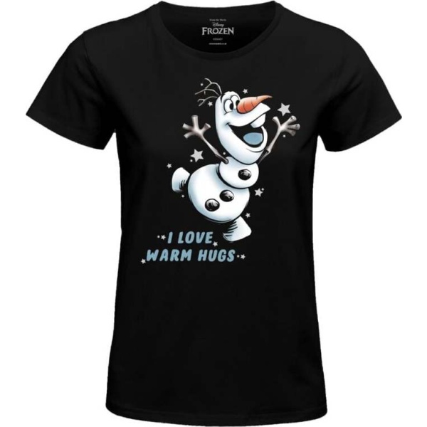 Frozen Olaf In Love Dámské tričko černá - Merchstore.cz